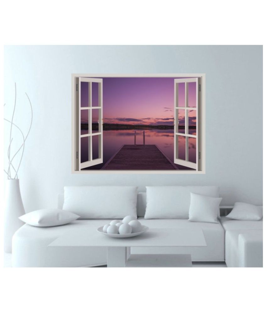     			Decor Villa purple sunset Vinyl Wall Stickers