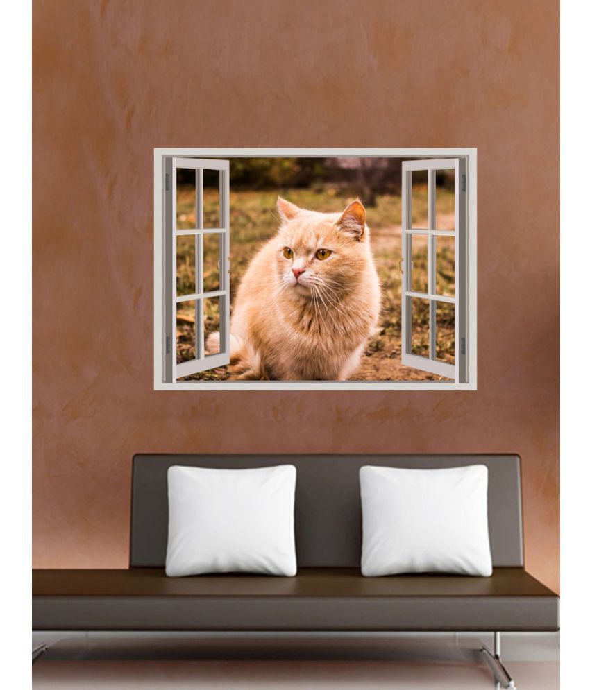     			Decor Villa Cute cat Vinyl Wall Stickers