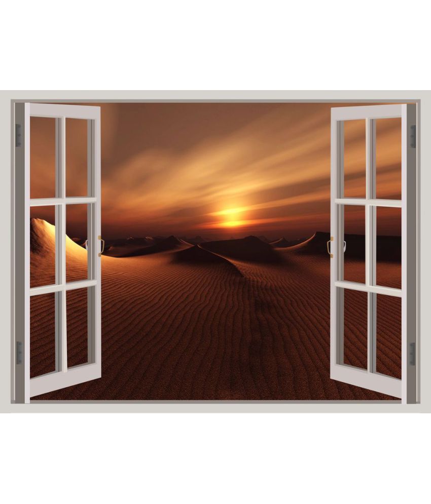     			Decor Villa beautifull sunset desert Vinyl Wall Stickers