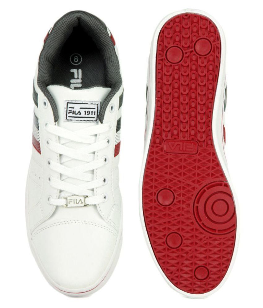 fila neptune ii white sneakers