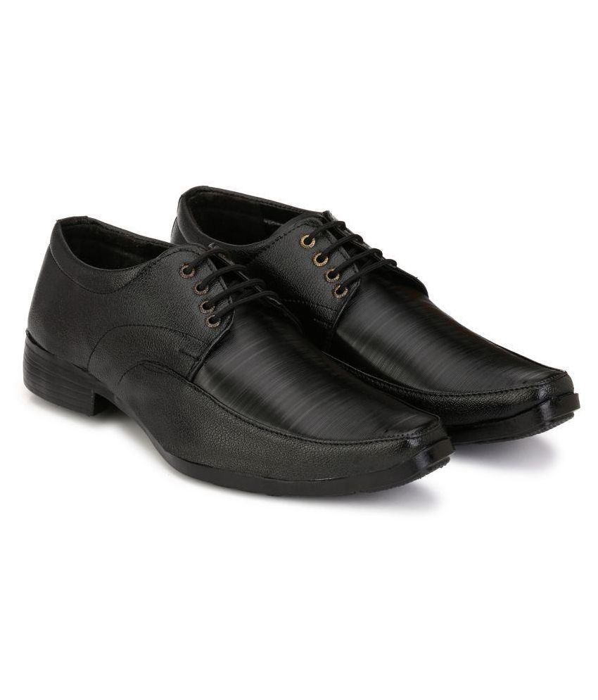RESTINFOOT Black Derby Non-Leather Formal Shoes Price in India- Buy ...