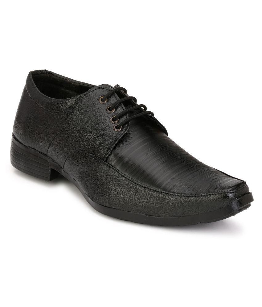 RESTINFOOT Black Derby Non-Leather Formal Shoes Price in India- Buy ...