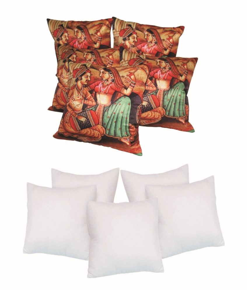 Xarans Custom Printed Cushion Cover With Filler Set of 10 Buy Online