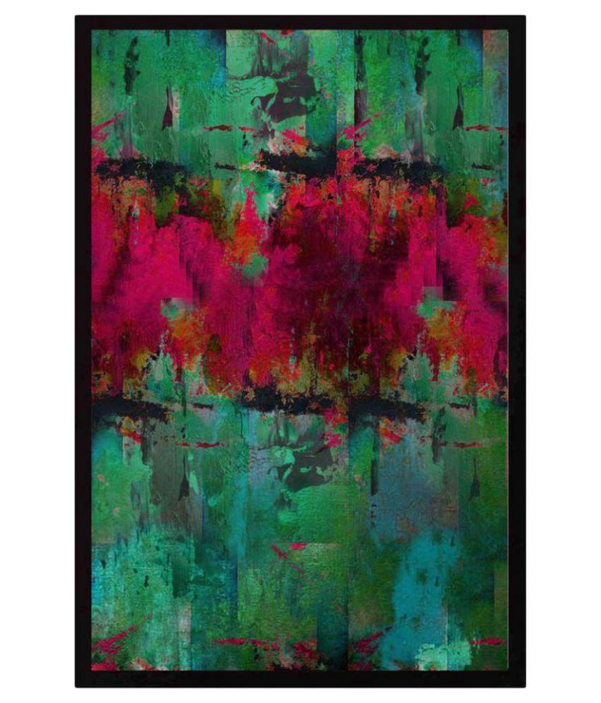 Antaram Designs Abstract Wall Painting Canvas Painting With Frame