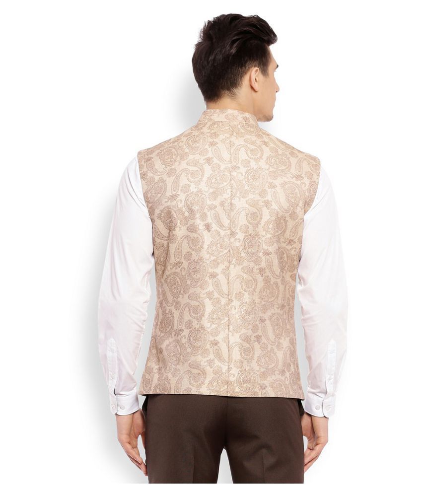 Raymond Beige Nehru Jacket - Buy Raymond Beige Nehru Jacket Online at Low Price in India - Snapdeal