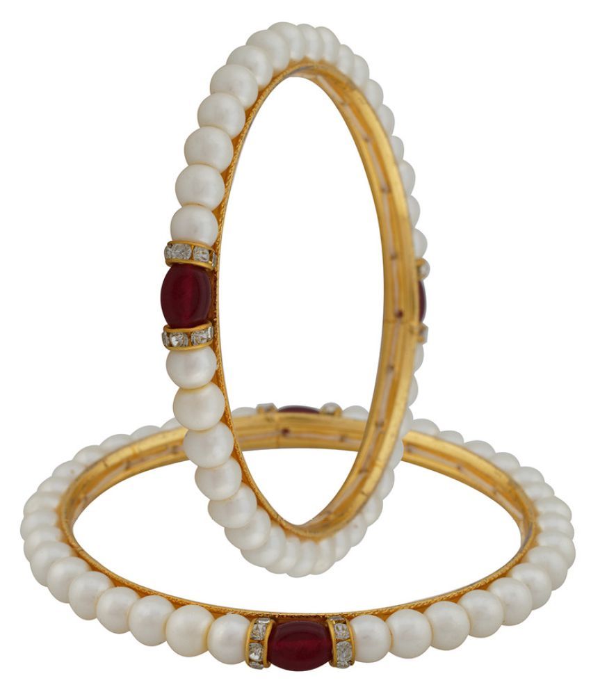     			Vishakapearlsandjewellers Pearl Bangle Set