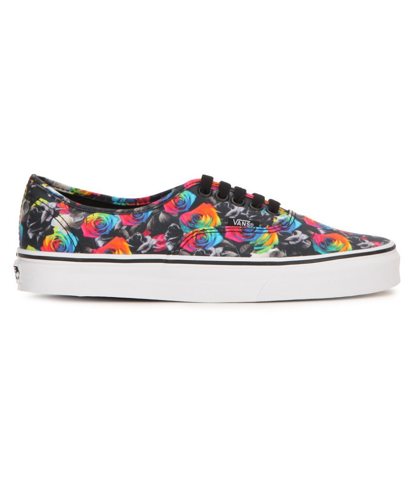 vans multi color shoes