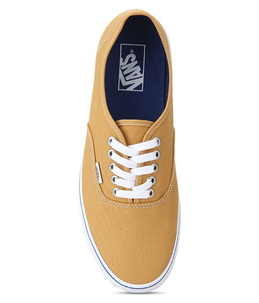 vans yellow leather