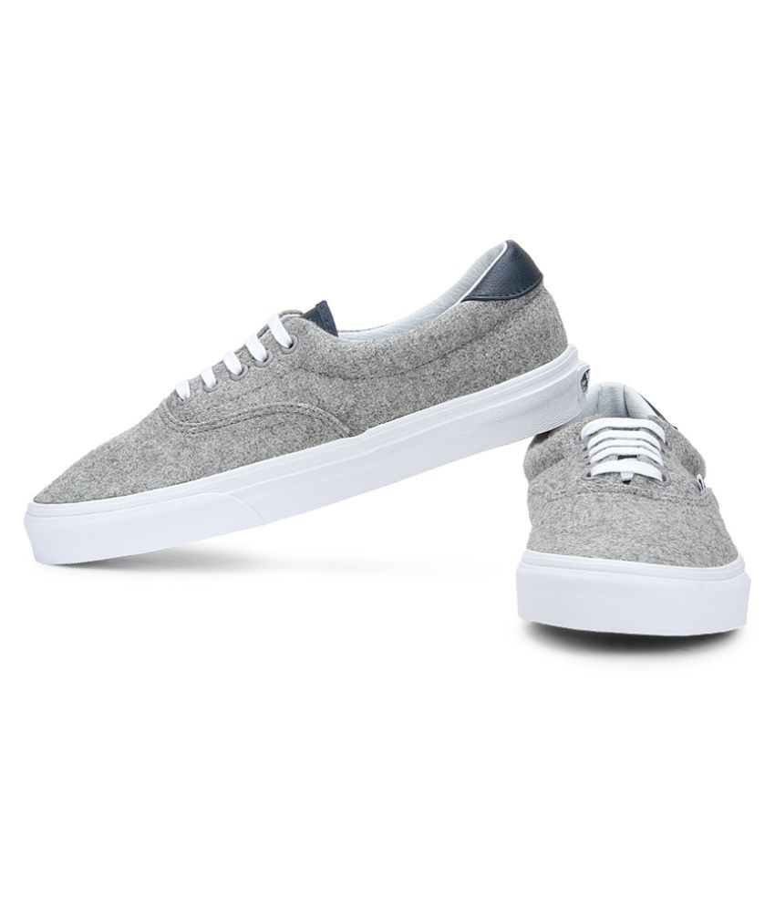 grey and white high top vans