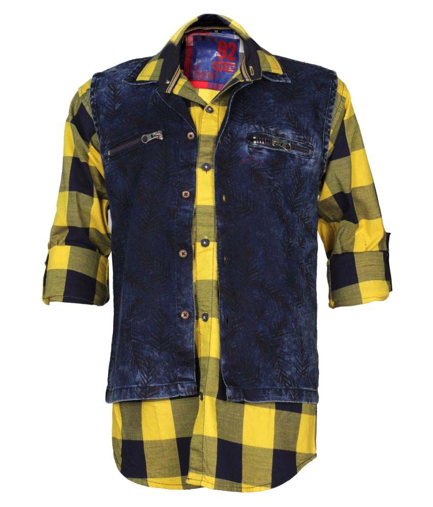yellow denim jacket kids