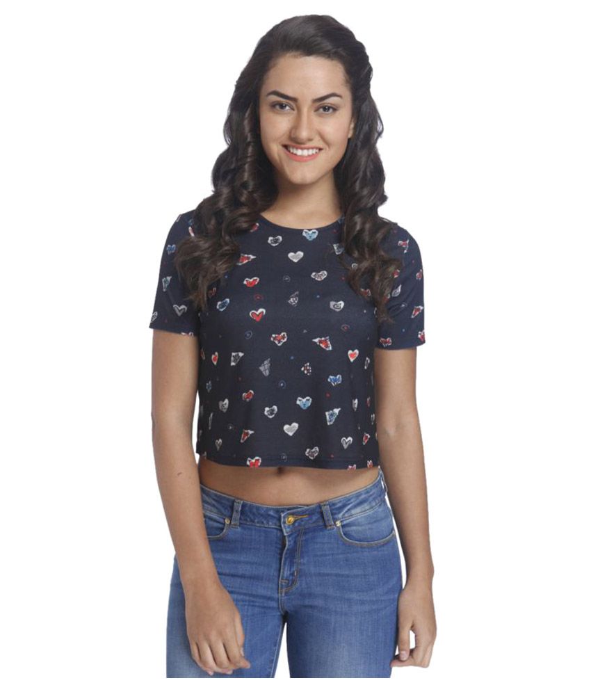 Only Polyester Crop Tops - Buy Only Polyester Crop Tops ...