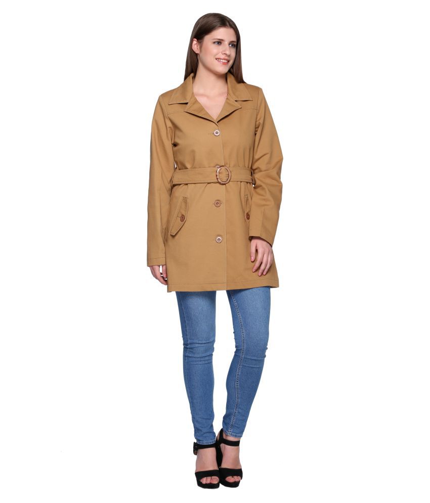 Buy Trufit Poly Cotton Trench Coats Online at Best Prices in India ...