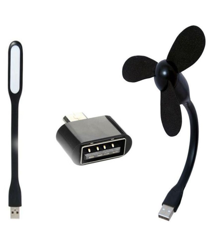NeART USB Light & Fan Combo Multicolour(may vary as per availability