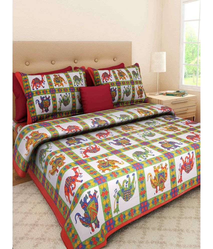 Mr Singh Double Cotton Animal Bed Sheet Buy Mr Singh Double Cotton