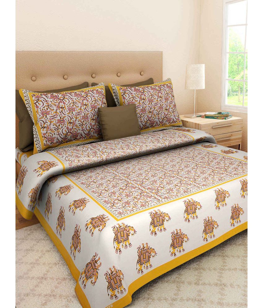 Mr Singh Double Cotton Animal Bed Sheet Buy Mr Singh Double Cotton