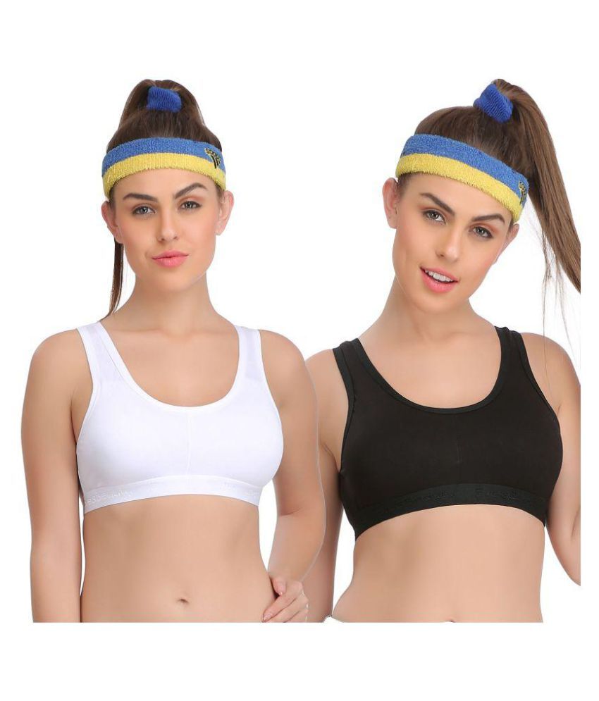     			Eve's Beauty Cotton Lycra Sports Bras