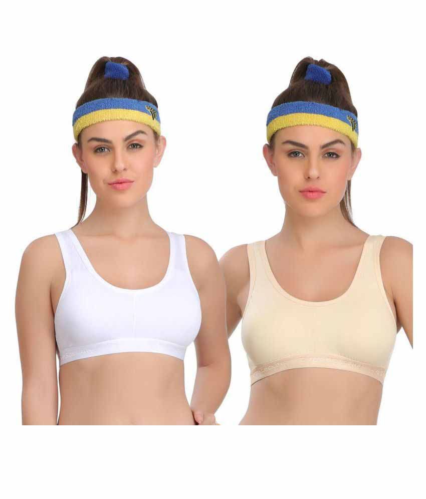     			Eve's Beauty Cotton Lycra Sports Bras