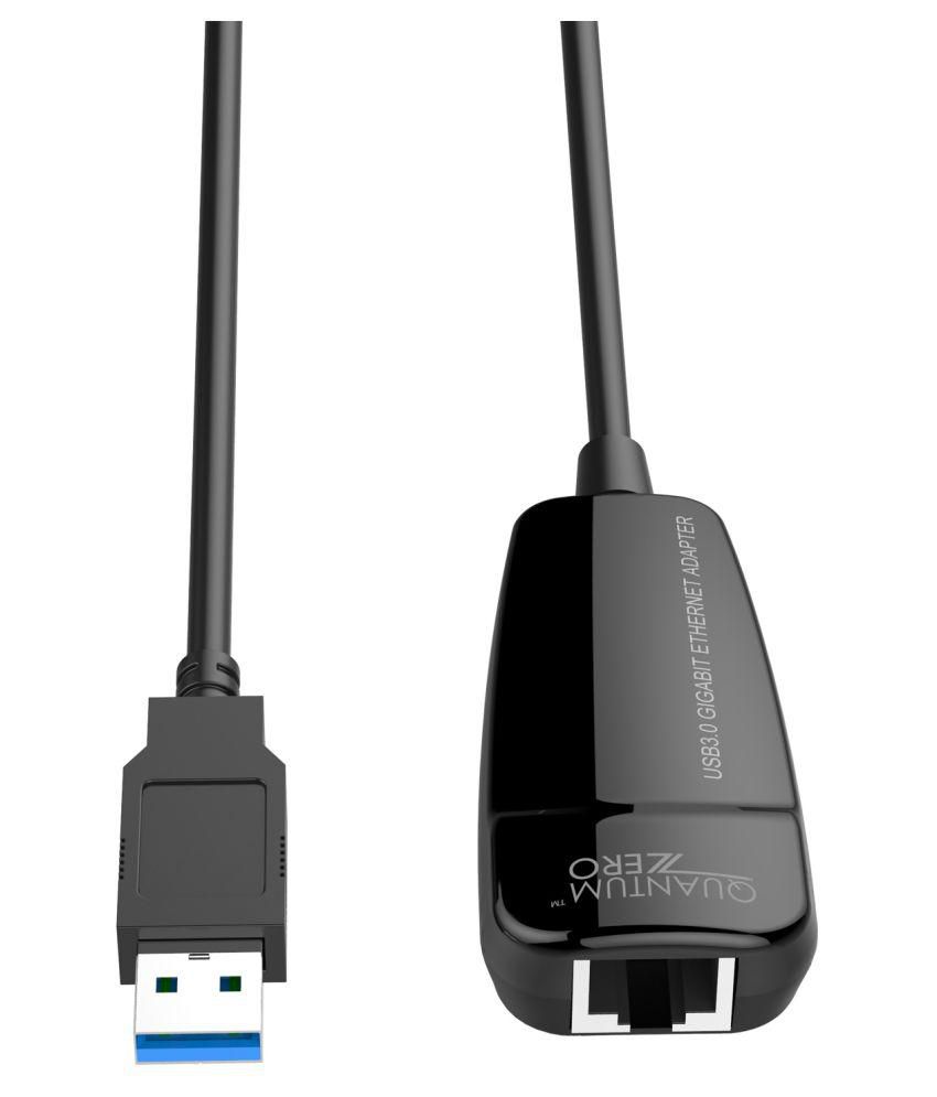 QuantumZERO QZ-AD02 USB 3.0 to RJ45 Gigabit Ethernet Adapter Supporting ...