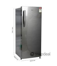 Haier 220 Ltr 5 Star HRD-2406BS-R Single Door Refrigerator - Brushline Silver