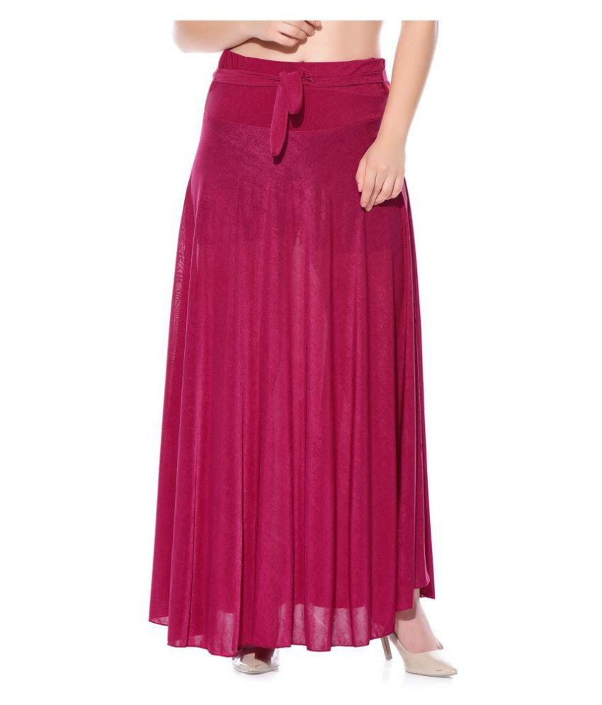 Buy Style Gravity Chiffon Pleated Skirt Online at Best Prices in India ...