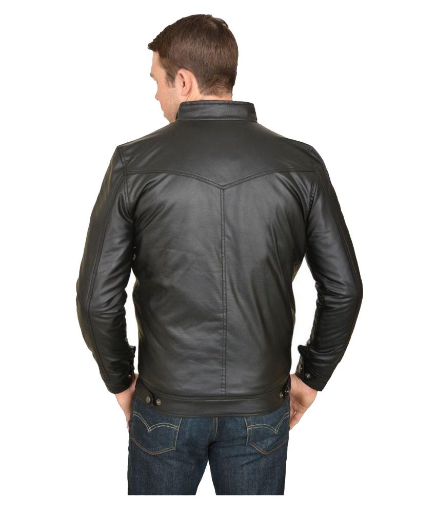 SeahorsE Black Leather Jacket - Buy SeahorsE Black Leather Jacket ...