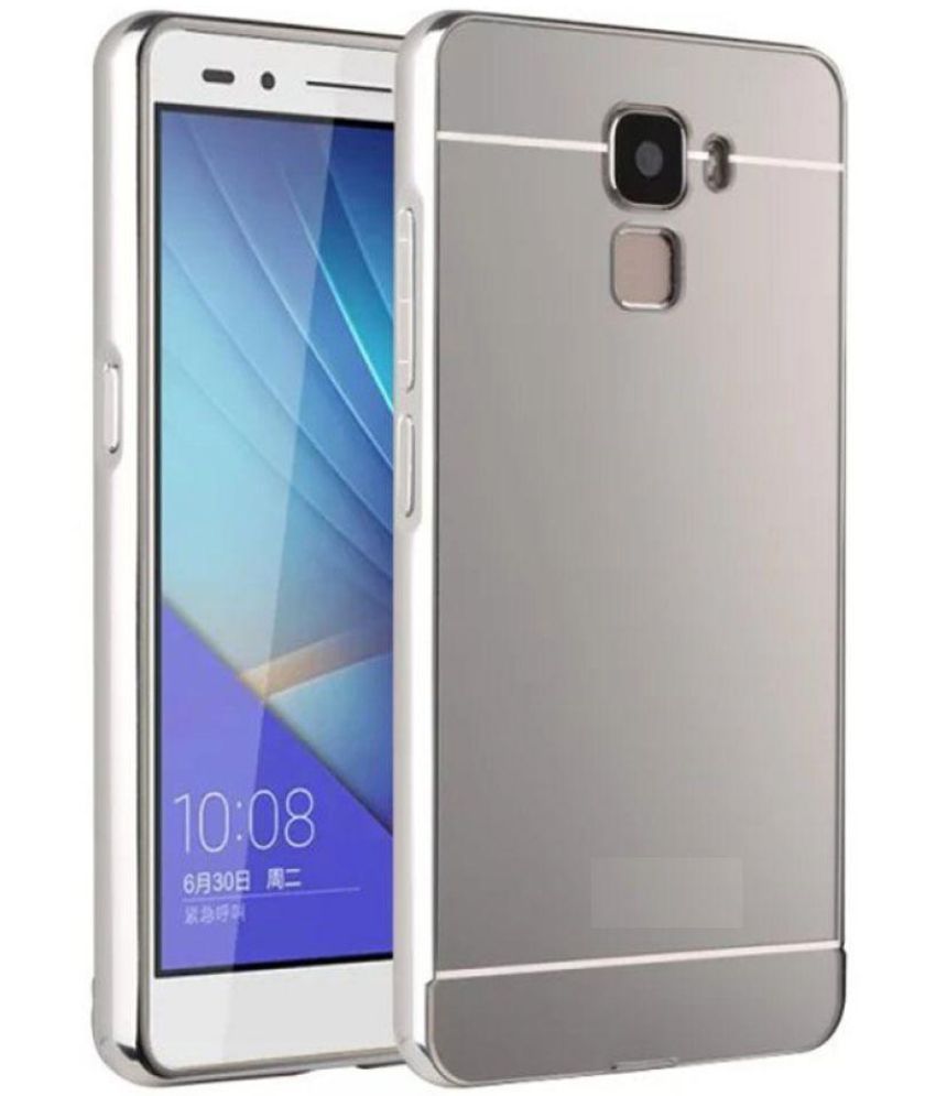 begroting eindeloos verzameling Huawei Honor 7 Cover by feomy - Silver - Plain Back Covers Online at Low  Prices | Snapdeal India