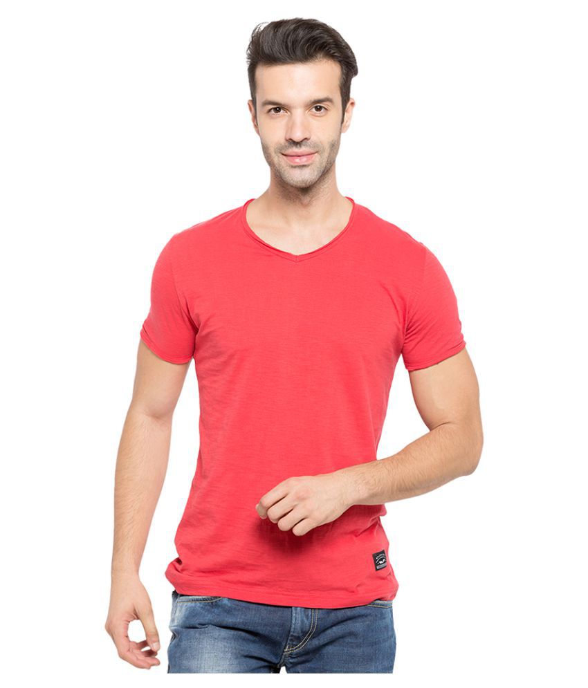 Status Quo Red V-Neck T-Shirt - Buy Status Quo Red V-Neck ...