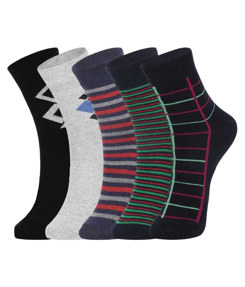 Dukk Multi Casual Mid Length Socks: Buy Online at Low Price in India ...