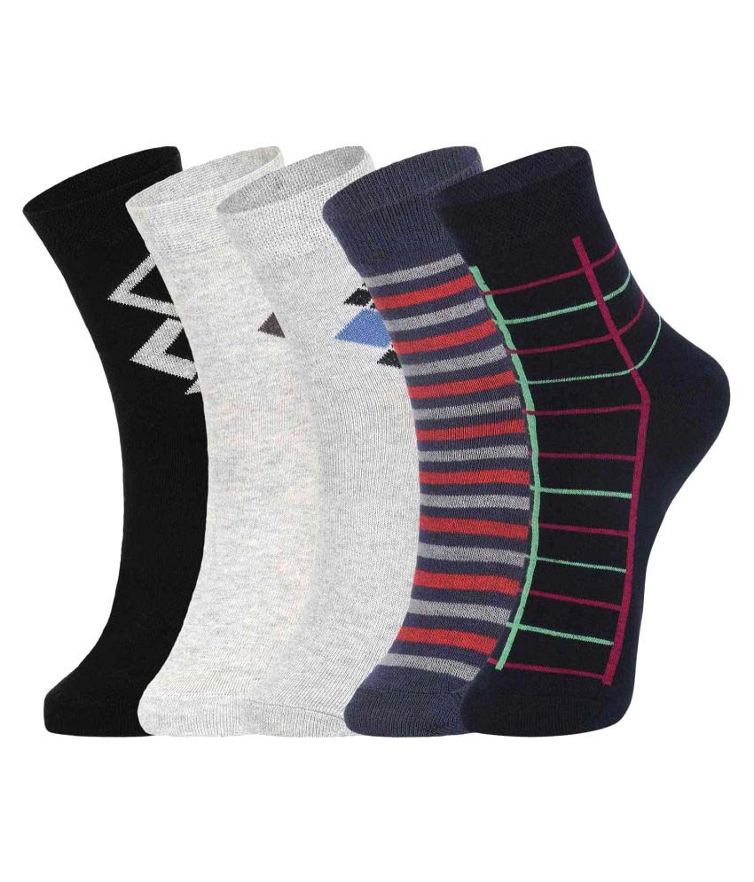 Dukk Multi Casual Mid Length Socks: Buy Online at Low Price in India ...