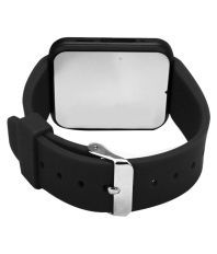 Life Like U8 Bluetooth Smartwatch - Black-Rubber Strap
