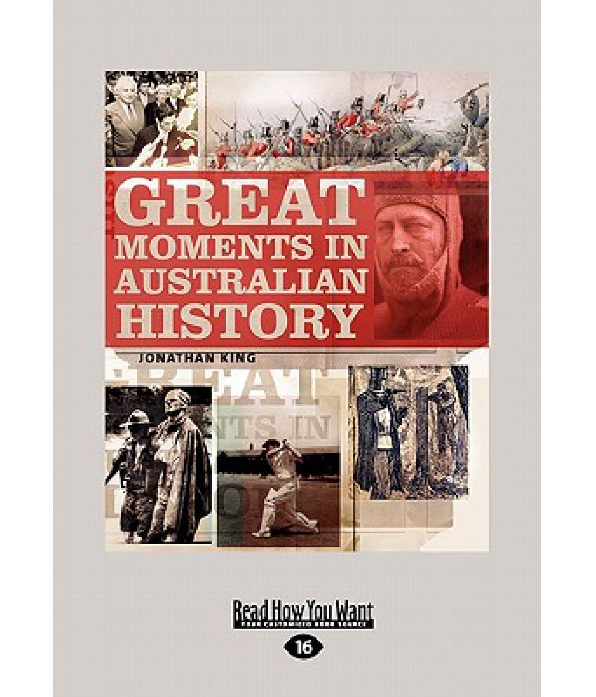 Great Moments In Australian History Large Print 16pt Buy Great 