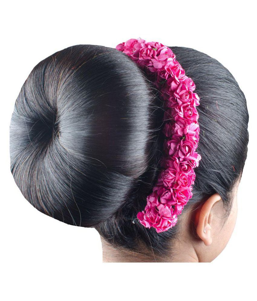 Majik Hair Accessories 360 degree Gajra (Pink): Buy Majik Hair Accessories  360 degree Gajra (Pink) at Best Prices in India - Snapdeal