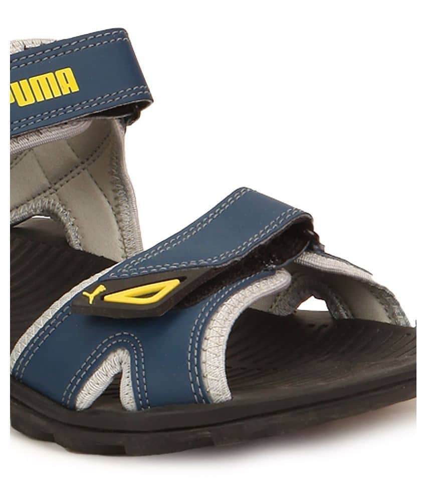 puma blue sandals