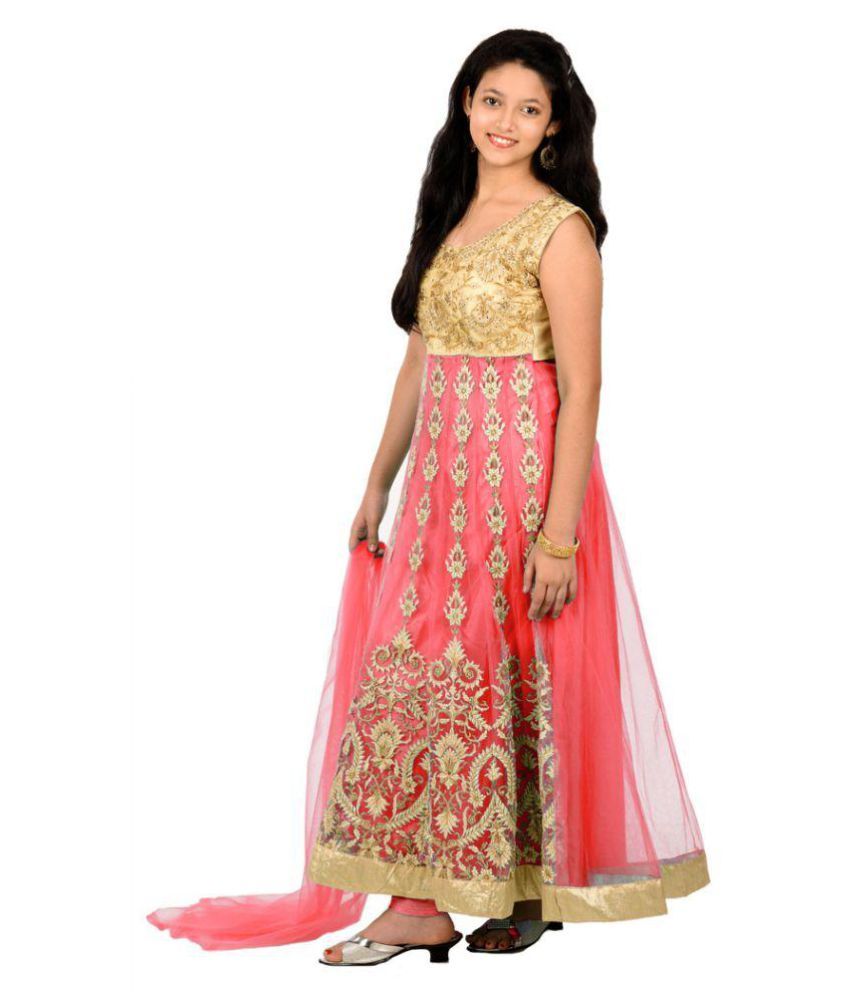 multicolour anarkali suit
