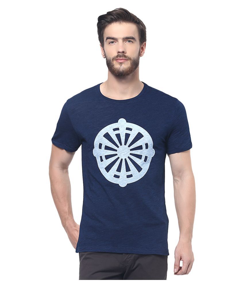 Celio Blue Round T-Shirt