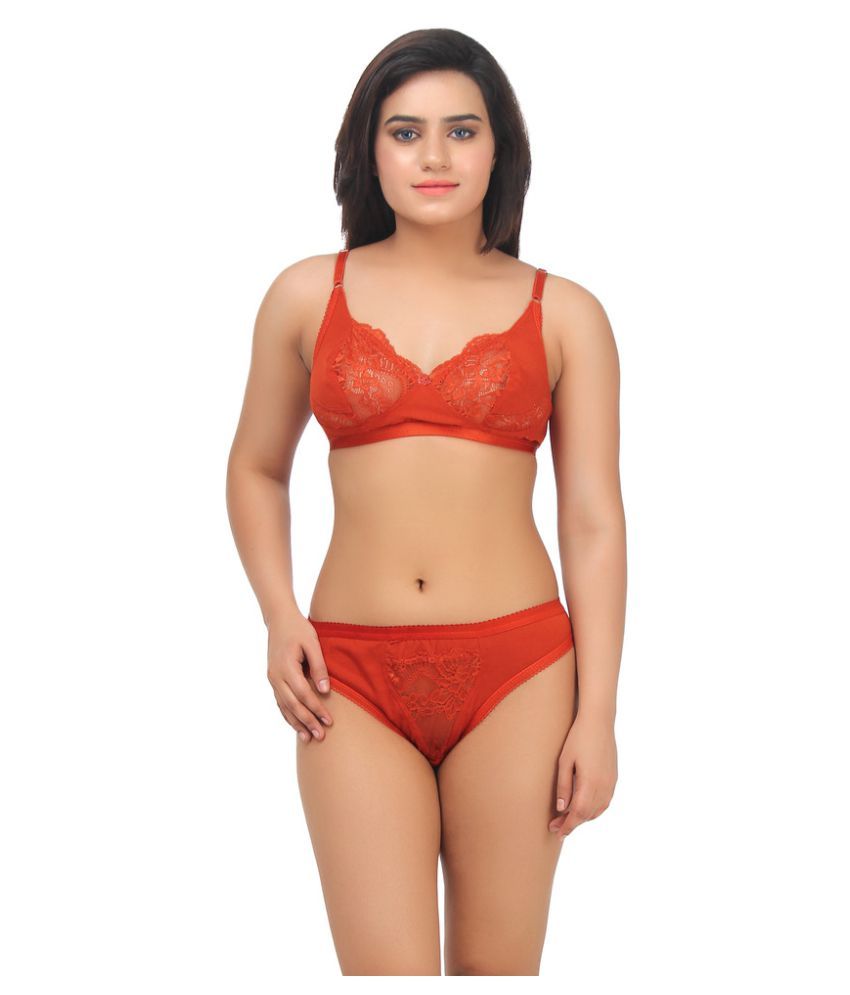     			TCG Cotton Maternity Redcolour Bra & Panty Sets