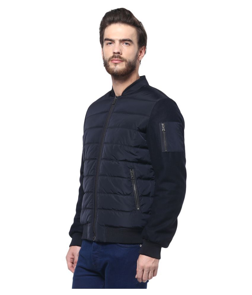 Celio Navy Quilted & Bomber Jacket - Buy Celio Navy Quilted & Bomber ...