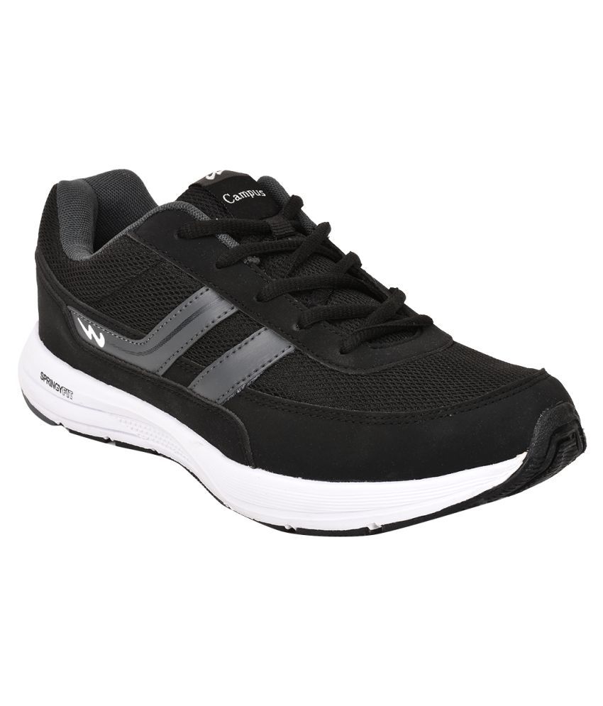 Campus Athens Black Running Shoes: Buy 