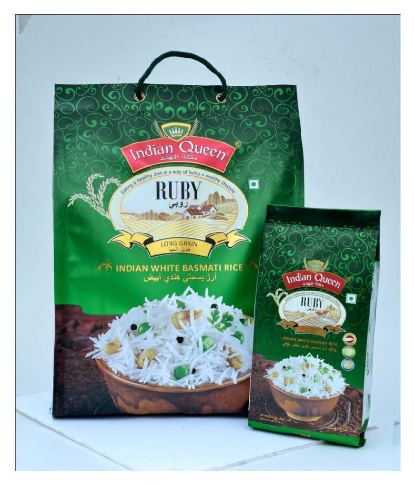 Indian Queen Basmati Rice Polished 1121 Rice 5 kg: Buy ...