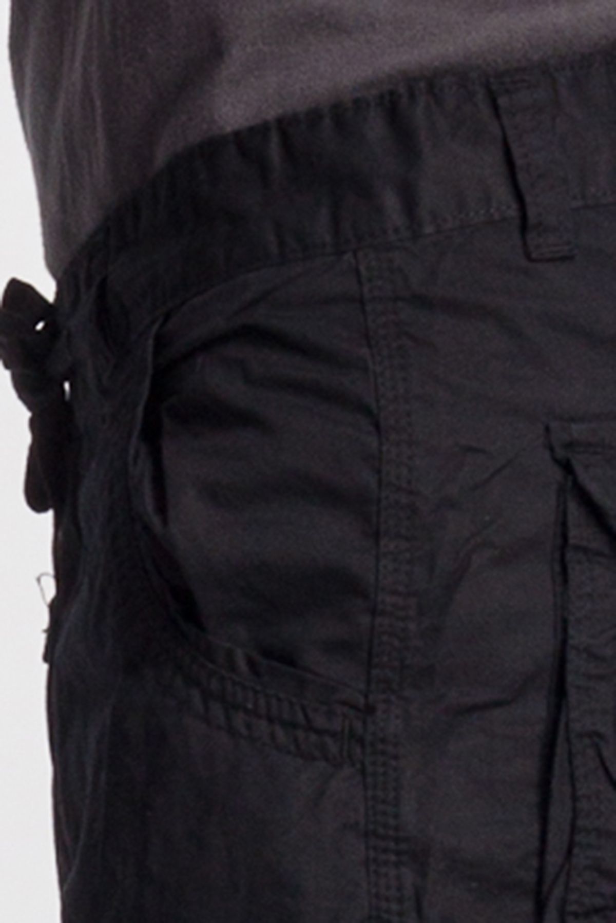 low rise black cargos