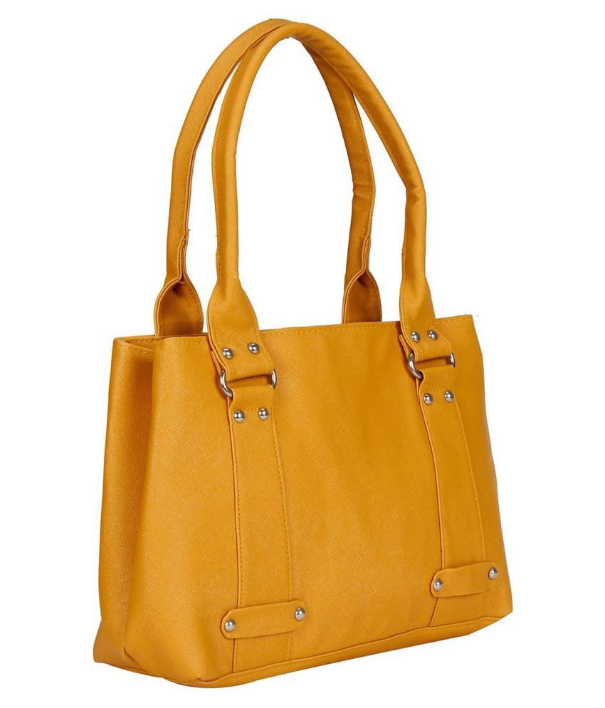 Maeva Orange Artificial Leather Shoulder Bag - Buy Maeva Orange ...