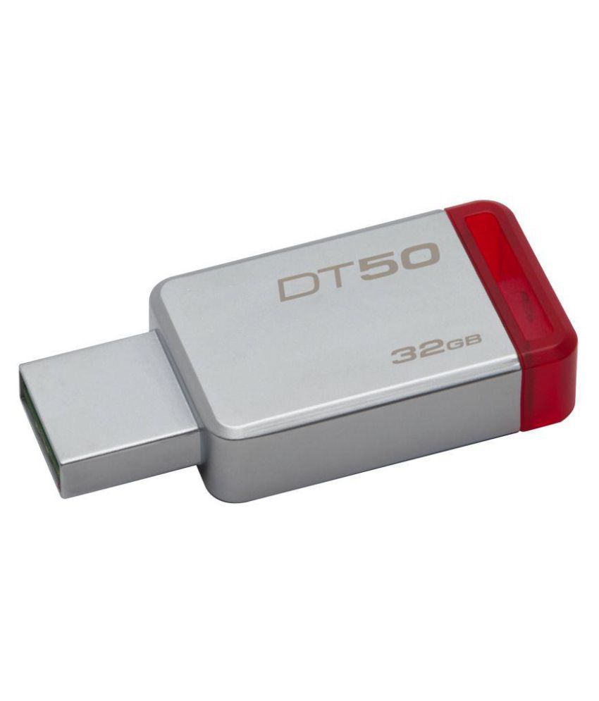 Kingston 32GB Datatraveler DT50 USB 3.0 Flash Drive (Red) (DT50/32GBFR