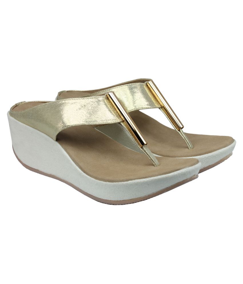 Inc.5 Gold Wedges Heels Price in India- Buy Inc.5 Gold Wedges Heels Online at Snapdeal