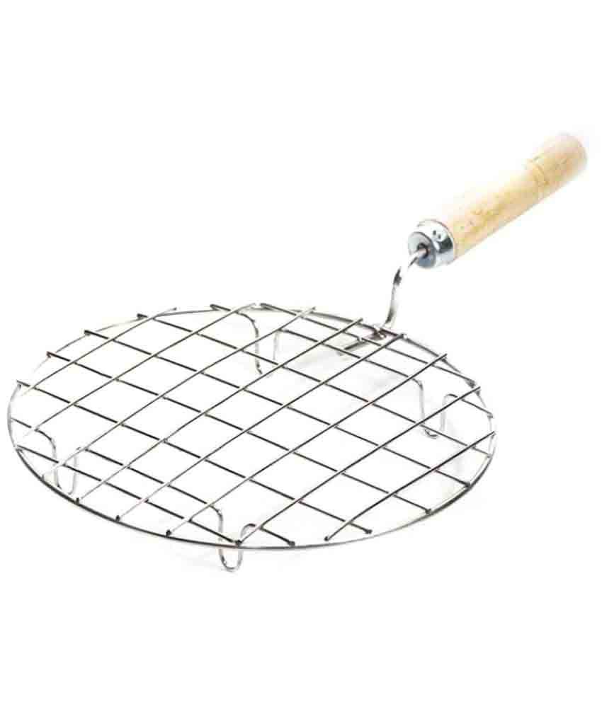     			Martand Stainless Steel Round Papad Jali With Handle