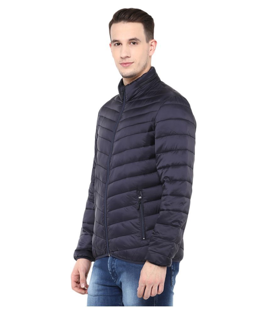 Celio Blue Quilted & Bomber Jacket - Buy Celio Blue Quilted & Bomber ...