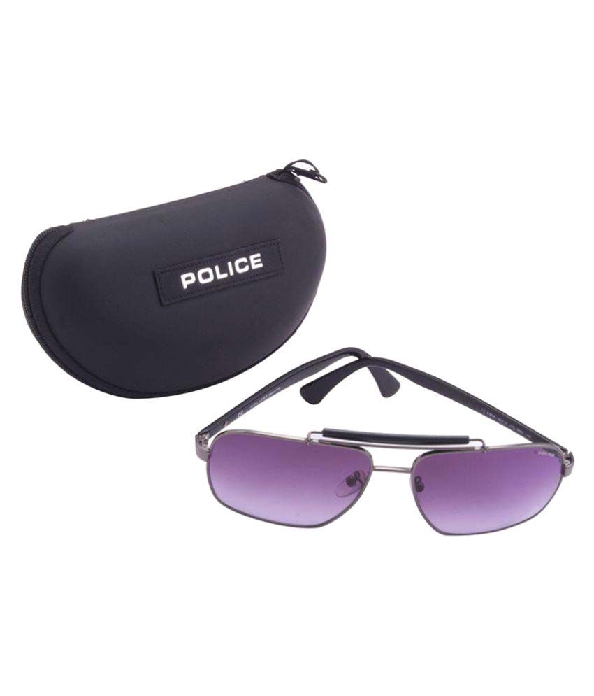 Police Purple Square Sunglasses ( Police-S8645-568X ) - Buy Police