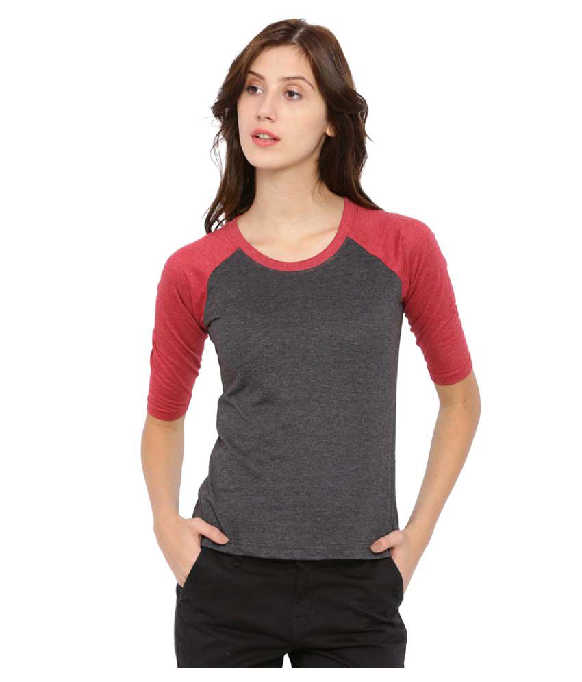     			Campus Sutra - Gray Cotton Women's Regular Top ( Pack of 1 )