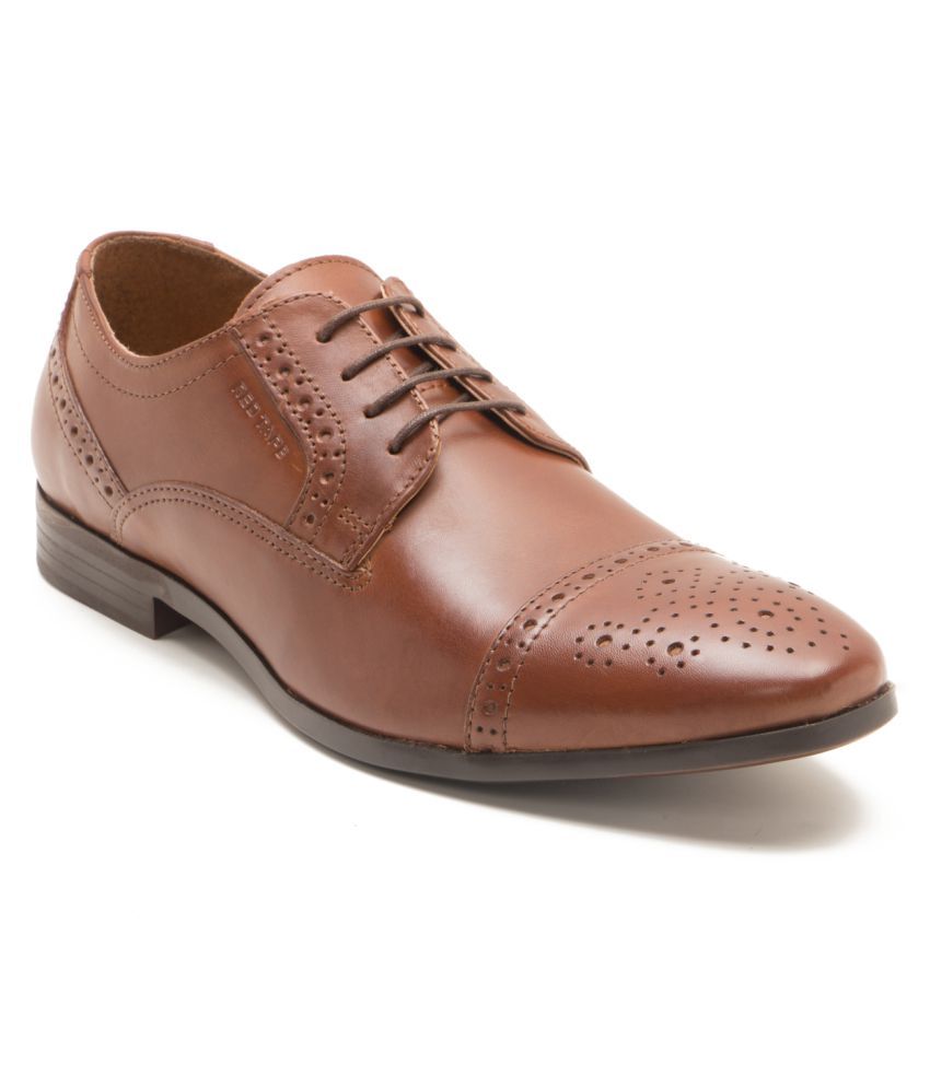 red tape brown brogue shoes