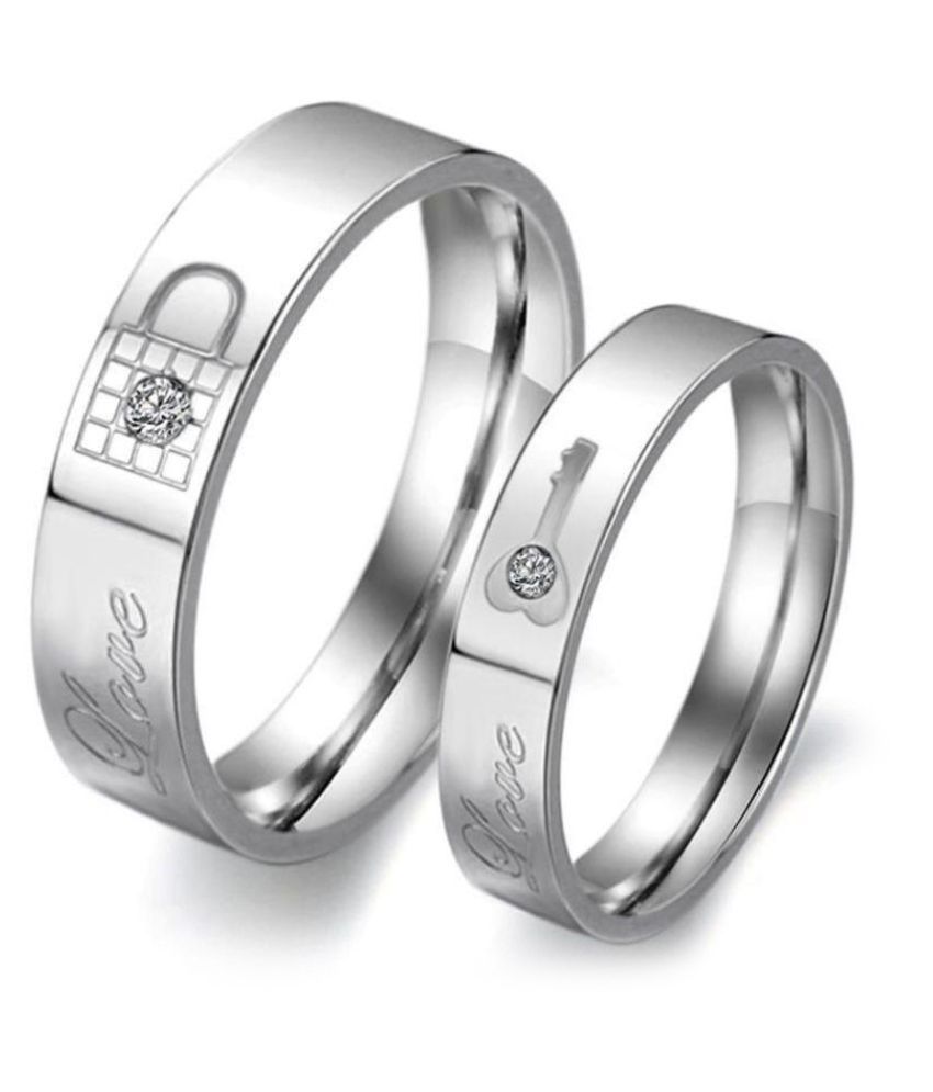 silver couple rings in grt with price