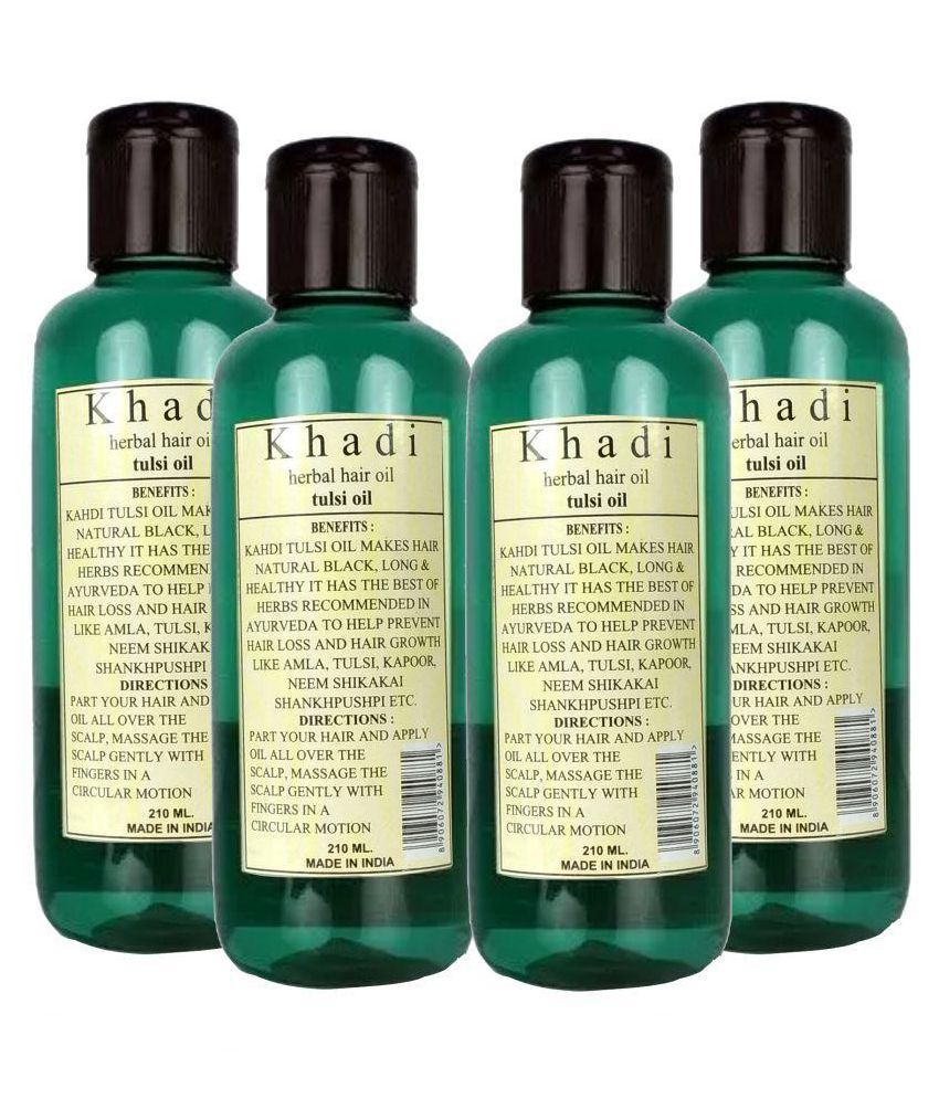     			Khadi Herbal Tulsi Hair Oil 840 ml Pack of 4